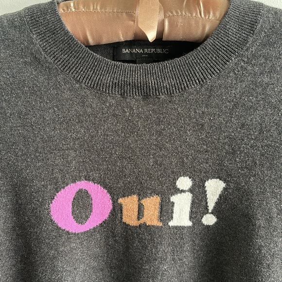 Banana Republic “Oui!” Sweater - Picture 2 of 3